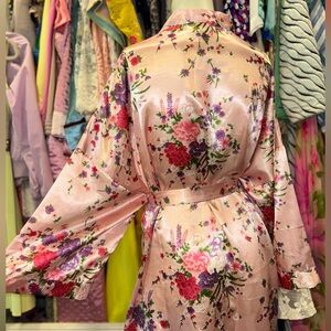 Pastel Pink Floral Robe